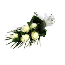 What to write on funeral flowers for a sister or brother. Elegant Rose Sheaf 12 Stem Isle Of Man Florist Robinson S Flowers Funeral Flowers