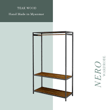 Nero Wardrobe Piccolo Design Based In Yangon Myanmar Is Specialized In Teak Wood Furniture And De Buy Modern Furniture Teak Wood Furniture Furniture Design