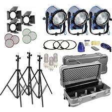Arri T1 3000 Watt Tungsten Fresnel 3 Light Kit Lk 0005656 Adorama