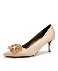 Comfortable Satin Champagne Wedding Shoes With Sparkly Crytals Ala 6817 Gemgrace Com