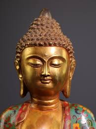 Buy Chinese Antique Pure Hand-carved Pure Copper Cloisonne Filigree  Sakyamuni Buddha Statue Ornaments,precious and Exquisite in Shape Online in  India