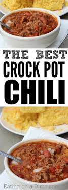 Easy Crock Pot Chili Recipe Simple Slow Cooker Chili Recipe Recipe Slow Cooker Chili Easy Slow Cooker Chili Recipe Chili Recipe Easy
