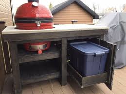 Meuble Pour Kamado Joe Big Green Egg Outdoor Kitchen Big Green Egg Table Bbq Table