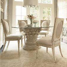The Highest Quality And Marvelous Glass Dining Table Base Ideas In Simple Home Desi Pedestal Dining Room Table Round Dining Room Table Glass Round Dining Table