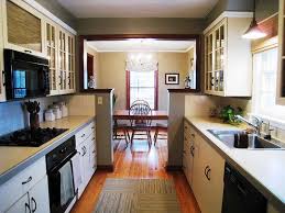 Upper cabinets cramping your style? Living Room Decor Decorating A Small Living Room Dining Room Galley Kithchen Combo