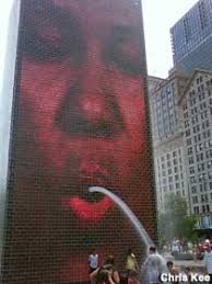 Learn interesting facts and trivia about this famous chicago attraction before you visit grant park. Chicago Il Crown Fountain Spraying Faces