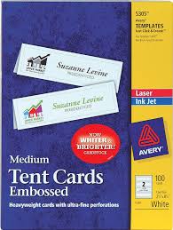 Let's make a tent card! Avery Medium Embossed Tent Cards 5305 Avery Online Singapore