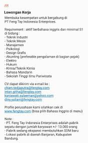 Lihat lowongan kerja di jora. Khilmi Ashfahani Pamungkas Auf Twitter Loker Untuk Daerah Pameungpeuk Banjaran Baleendah Dsk