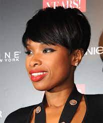 Jennifer Hudson Short Straight Black Hairstyle With Side Swept Bangs Jennifer Hudson Hair Hair Color For Black Hair Stylish Hair