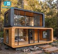 Verified Apple Cabin Steel Structure Capsule House Casas Prefab Tiny Houses  From China 20ft Airbnb Capsule Hotel Ready for Ship