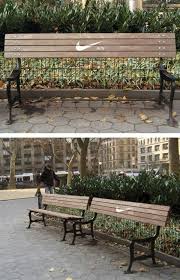 Brilliant Nike Bench By Ad Creatives Anna Echiverri And Annie Chiu The 9 Coolest Ever Ads On Benches Creative Advertising Guerilla Marketing Ads Creative
