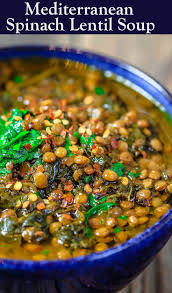 Yum This Is Hands Down The Best Lentil Soup Out There It S Hearty Satisfying And Loads Of Awesome Med Spinach Lentil Soup Lentil Soup Recipes Lentil Recipes