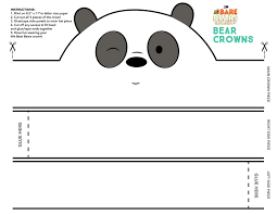 Coloring pages of the we bare bears series. We Bare Bears Panda Crown We Bare Bears Movie Printable Party Kit Cartoon Network Facebook