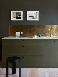 Windowless kitchen with olive green cabinetry with images. Bored Of White Kitchens Discover The Cabinet Color We Love House Home