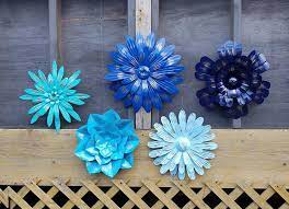 Metal Wall Flowers Garden Wall Art Fence Flowers Outdoor Etsy Metal Flower Wall Decor Garden Wall Art Flower Wall Decor