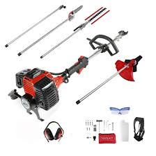 52cc 5 in 1 petrol hedge trimmer grass strimmer pruner chainsaw brush cutter description： 52cc 5 in 1 multi tool is efficient, practical and perfect to keep your garden or outdoor plantation in top condition.the 5 different attachments (brush cutter, grass cutter, chainsaw, hedge trimmer and extension pole) create diversity when tackling the outdoor job and absolute value for money. 52cc Petrol 5 In 1 Garden Multi Tool Hedgetrimmer Strimmer Jmc Pro Tools