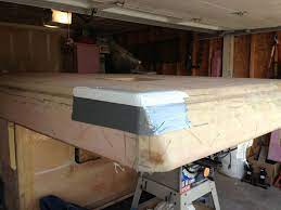 One piece vacuum bonded fiberglass roof with metal interior ceiling. Pod Homebuilt Foam Core Fiberglass Skin Pop Up Camper Build Thread Page 29 Expedition Portal Pop Up Camper Pop Up Truck Campers Fiberglass Camper