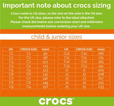Crocs Kid Shoe Size Chart Kids