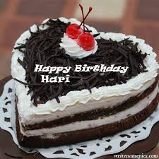 Happy Birthday Cake For Himanshu Successfully Write Your Name In Image Happy Birthday Chocolate Cake Birthday Cake Pictures Cake Writing