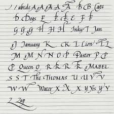Fancy Handwriting Alphabet Handwriting Alphabet Fancy Handwriting Hand Lettering Alphabet Nowadays, there is a large number of fonts and this font is indeed a class apart and its beauty is remarkable.
