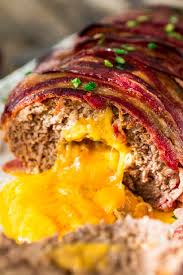 Top 10 Festive Stuffed Meat Roll Recipes Top Inspired Cheese Stuffed Meatloaf Bacon Wrapped Cheese Bacon Meatloaf Recipe