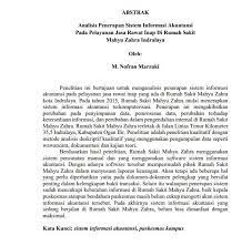 Jurnal pada contoh di bawah ini membahas tentang penerapan metode eksperimen untuk meningkatkan hasil belajar siswa pada materi energi. Cara Membuat Abstrak Skripsi Dan Contohnya