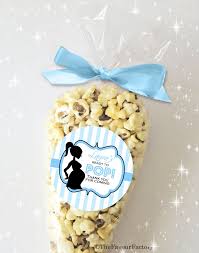 Ready To Pop Baby Shower Popcorn Cone Kits Fill With Your Own Popcorn Or Layered Sweets Luxury Kit Personalized Baby Shower Baby Shower Popcorn Popcorn Party
