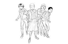 Stranger things coloring book cover. Free Printable Stranger Things Coloring Pages