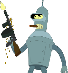 Bite My Shiny Metal Aff Flag Bender In 2020 Futurama Futurama Bender Bender