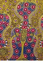 Cicada By Colleen Wallace Nungari Aboriginal Art Gallery Australia Www Cicada Trading C Aboriginal Art Aboriginal Art Australian Indigenous Australian Art