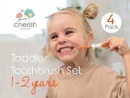 Amazon.com : Cherish Baby Care Toddler Toothbrushes 1-2 Years (4-Pack)