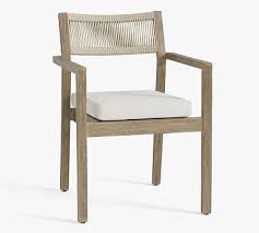 Key details 18w x 23.1d x 33.4h. Indio Coastal Fsc Mahogany Rope Dining Chair Pottery Barn