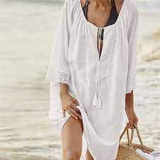 Kaftan Style Beach Tunic Cover Up 21 96 Beach Tunic Dress Swimsuit Beach Dress Dress Cover