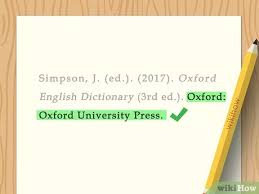If you used the dictionary to cite multiple words, do not use this method. 4 Ways To Cite A Dictionary In Apa Wikihow