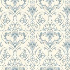 Wallpaper Sample Blue And Cream Victorian Scroll Victorian Wallpaper Damask Wallpaper Wallpaper Samples