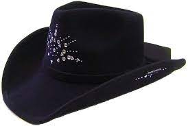 Amazon Canada Modestone Men S Wool Felt Starburst Metal Stud Cowboy Hat M Black Cowboy Hats Cowboy Hats
