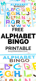 Kids will love thee free abc bingo cards and learn the letters at . Alphabet Bingo Free Printable With Pictures For Kids From 3 Years Old Busy Little Kiddies Blk