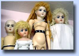 Antique dolls in Lynda's Doll House in Arcadia, Florida