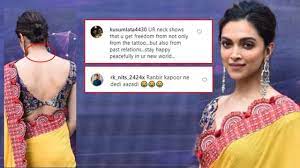 Maybe you would like to learn more about one of these? Deepika Padukone S Backless Pic Raises Speculations Yet Again Of Her Having Removed The Rk Tattoo Bollywood Bubble