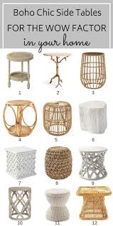 12 Boho Chic Side Tables For That Wow Factor Boho Chic Decor Boho Chic Interior Boho Chic Interior Design