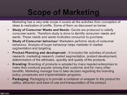 Nature And Scope Of Marketing