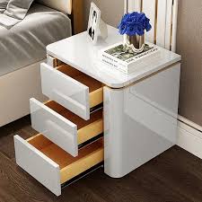 It took forever to arrive, but it was well worth the wait, it looks amazing in. Modern Luxury White Gold 3 Drawers Bedroom Nightstand Square Bedside Table