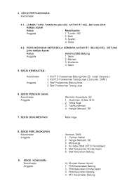 Susunan Panitia Hut Ri Ke 71 Nusagates