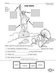Worksheet Reading About The Statue Of Liberty Lady Liberty Statue Of Liberty Book American Symbols Unit