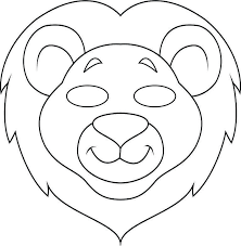 Choose from three cute cat masks to print out and craft into wearable paper masks. Easy Lion Face Mask Drawing Peepsburgh