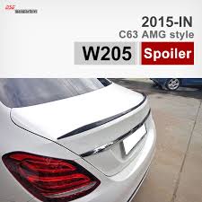 2015 New C63 Amg Look Carbon Fiber Rear Trunk Spoiler Wing For Mercedes Benz C Class W205 Saloon C200 C250 C300 C350 C400 C220 Benz C Mercedes C Class
