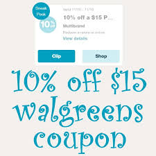 10 Off 15 Walgreens Coupon For Next Week Walgreens Couponing Coupons Walgreens