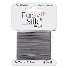 Thread Purely Silk 3 Ply Dark Grey Size Fff Sold Per