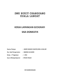 Seperti yang sudah dijelaskan di atas, anda. Https Pdfcoffee Com Download Kerja Lapangan Sisa Domestik Pdf Free Html
