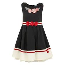 Plain Bow Dress At Debenhams Com Toddler Girl Dresses Toddler Dress Black Bow Dress